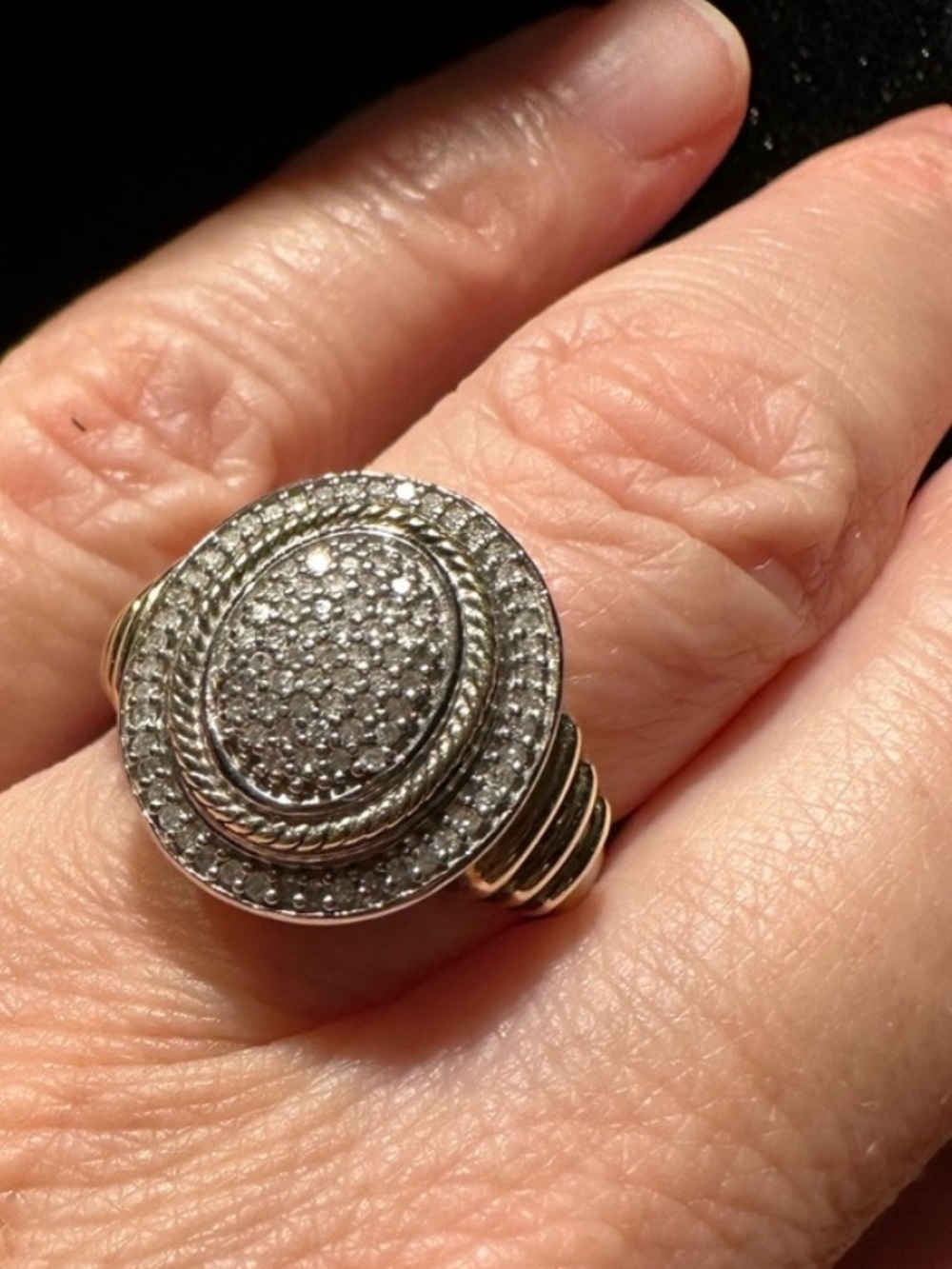 JWBR Sterling Silver Diamond Pave Ring ๐ - Picture 7 of 10